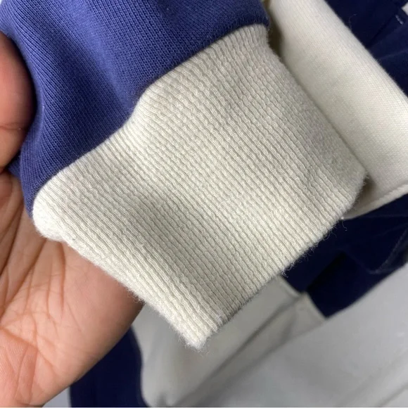 Atelier by Kirious size S striped oversized cropped preppy casual rugby polo top - Picture 5 of 8